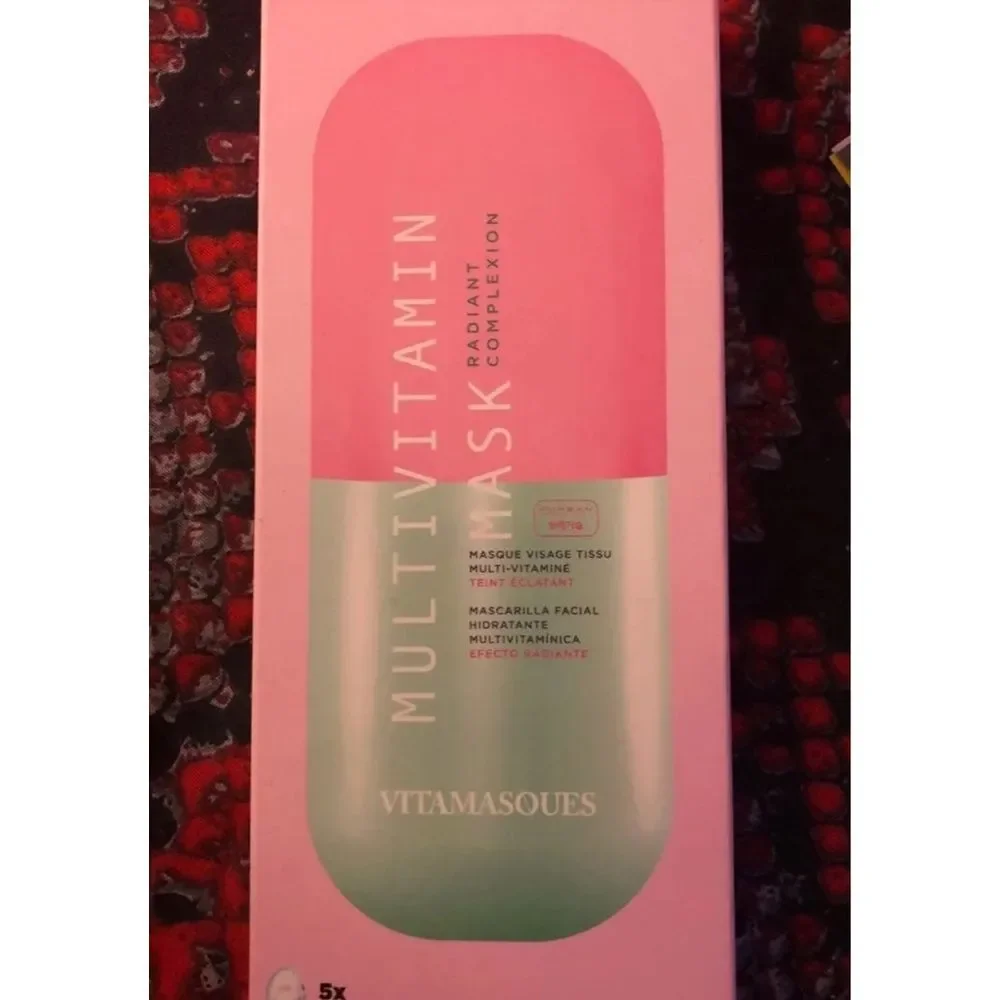 VITAMASQUES‎ MULTIVITAMIN FACE MASK SET 5PK RADIANT COMPLEXION MOISTURIZING NEW